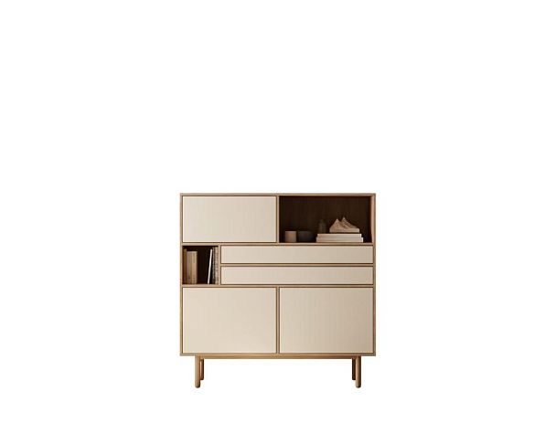 Комод большой с тремя дверками и двумя ящиками Alice арт ALC05 - Вид 1