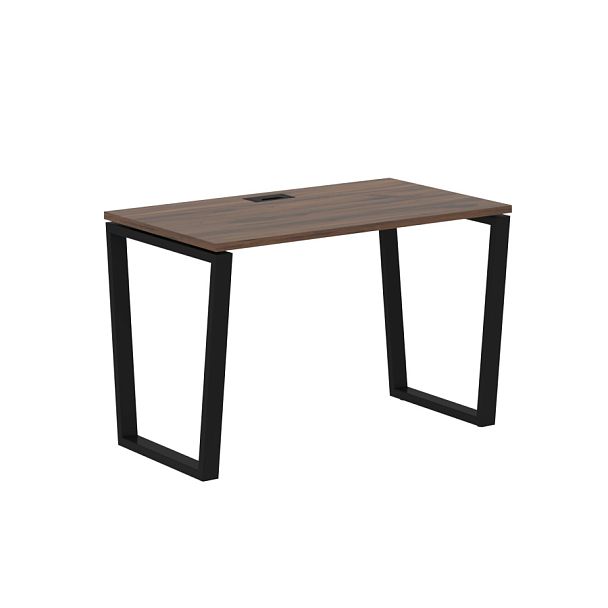 Стол прямой EVST 1167 Дуб Денвер тёмный/Черный 1160х670х750 EDIS - Вид 1