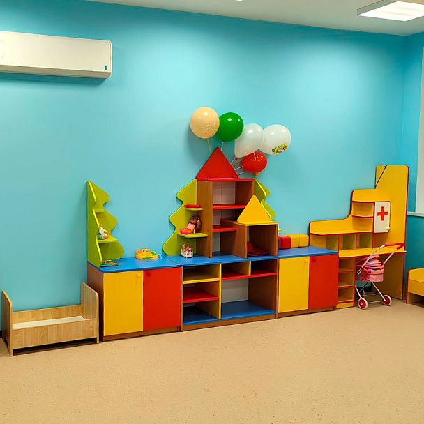 Стеллаж Елочка, Модуль №1, цветной фасад - Вид 3