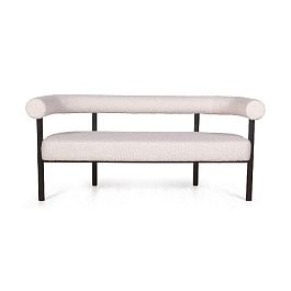 Диван Biggi, букле Turin ivory / опоры черные - Фото предпросмотра