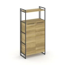 Rift Шкаф 4 ниши широкий RF.SS-43 Дуб Винченцо/Металл Антрацит 798*396*1648 - Фото предпросмотра