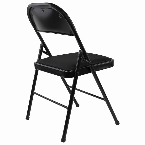 Стул складной BRABIX "Golf Plus CF-003 КОМФОРТ", чёрный каркас, чёрная ткань, 532889 - Вид 7