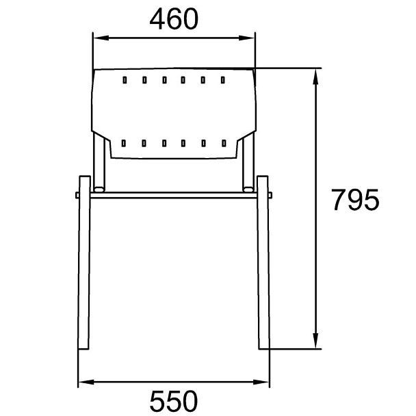 Универсальный стул Sigma ИЗО (Каркас ITAL), белый, гр.7 - Вид 2
