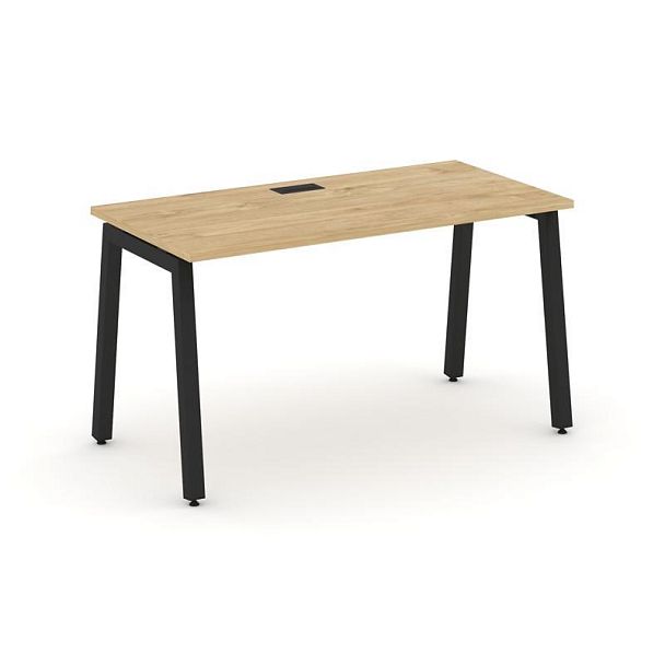 Стайл Проджект Стол письменный SN-5A.SP-011 Тиквуд Светлый/Металл Черный 980*700*750 - Вид 1