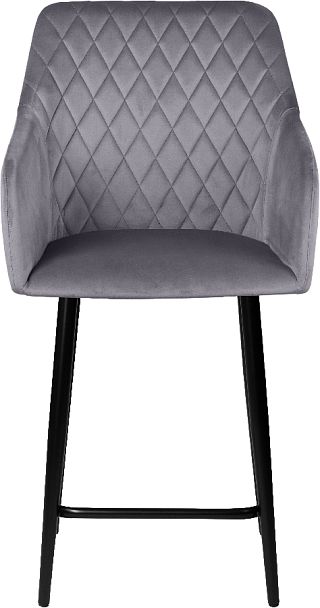 Комплект полубарных поворотных кресел Барли К, темно-серый H-15/черный, 3 шт. - Вид 3