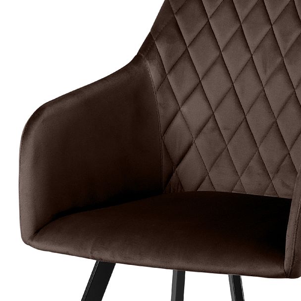 Комплект кресел Барли, Confetti coffee/черный, 3 шт. - Вид 7