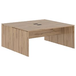 Стол двойной ED2ST 1780 Дуб Денвер светлый/Черный 1760х1606х750 EDIS - Фото предпросмотра