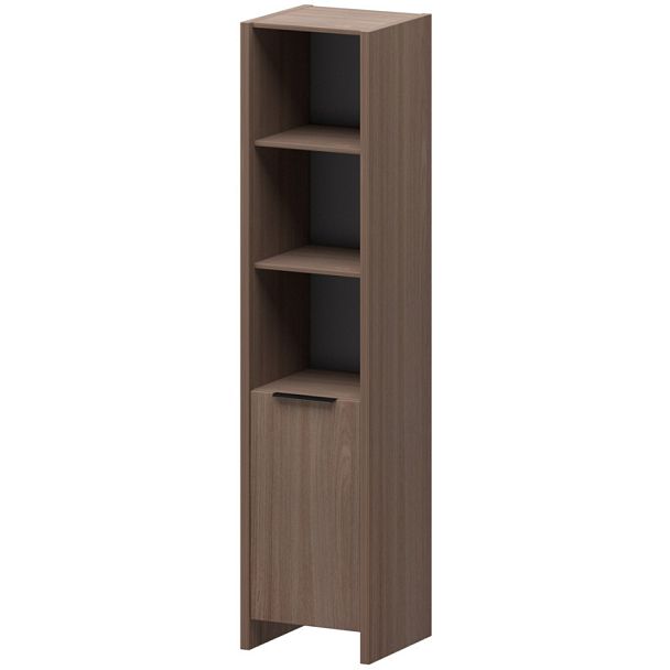 Стеллаж узкий комбинированный КТ-41.38/КТ-50.18 Темный шимо 466x438x1968 Акцент - Вид 1