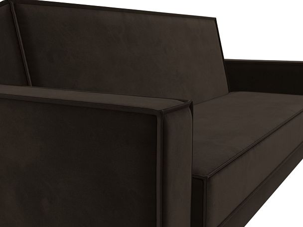 Диван-книжка Куба Микровельвет коричневый - Вид 4