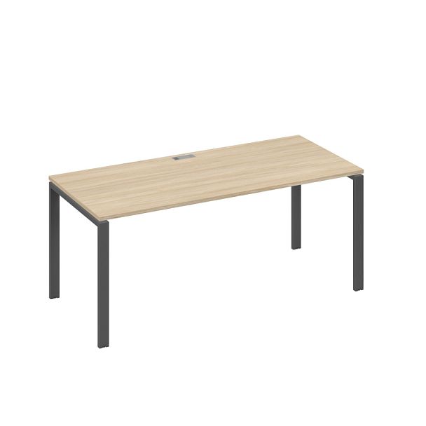 Стол письменный на металлокаркасе UNO A4 А4 Б1 026 БП дуб скандинавский / металлокаркас антрацит - Вид 1