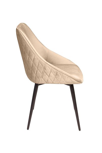 Стул Neo ромб, поворотный на 360 градусов, бархат бежевый 5 /опора конус - Вид 3