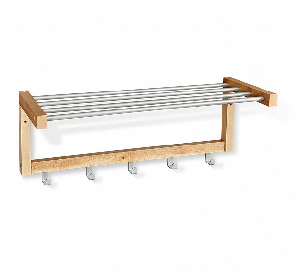 Вешалка Sheffilton Альберо SHT-WH4 прозрачный лак/алюм.мет - Вид 1