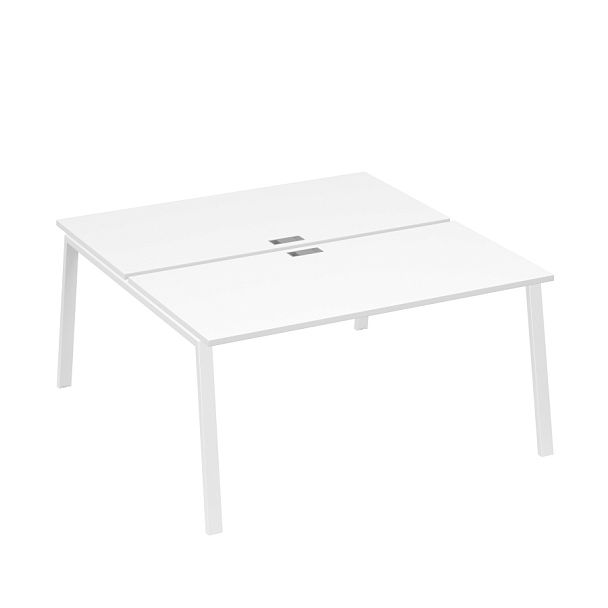 Рабочая станция (2х160) каркас TRE A4 А4 Б3 178  БП белый премиум / металлокаркас белый - Вид 1