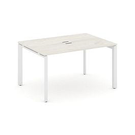 Style Project Next Стол переговорный SN-59P.SPRG-003 Дуб Наварра/Металл Белый 1380*980*750 - Фото предпросмотра