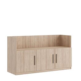 Креденция 3 двери, древесный Asti 135x45x74,2 вяз - Фото предпросмотра
