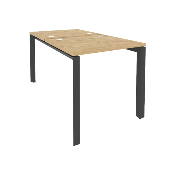 Onix Рабочая станция на П-образном м/к O.MP-D.RS-2.0.7 Тиквуд светлый/Антрацит металл 780*1475*750 - Вид 1