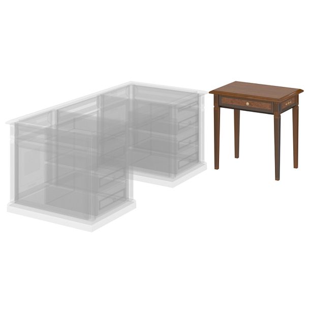 Мебель для руководителя "Версаль люкс"  ПК-ВРЛ-СТП75х55/И3-В1-209 орех орвието - Вид 1