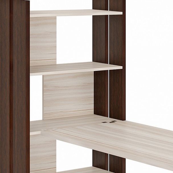 Стол компьютерный Домино Лайт СТЛ-ОВ+С120Прям без тумбы Венге/Карамель - Вид 4