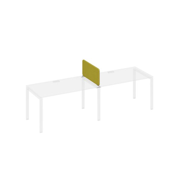 Экран промежуточный тканевый с наполнителем и кронштейнами A4 А4 Б 873 фисташковый / металлокаркас серый - Вид 1