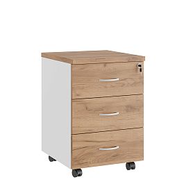 Тумба мобильная Tess 43x47x63 дуб крафт золотой - Фото предпросмотра