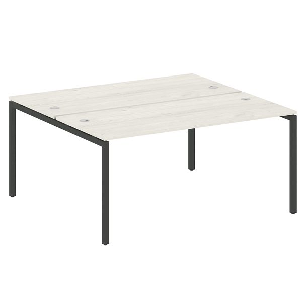 Metal System Quattro Р. ст. на П-образном м/к 40БП.РАС-СП-2.4 Дуб наварра/Антрацит металл 1600*1475*750 - Вид 1