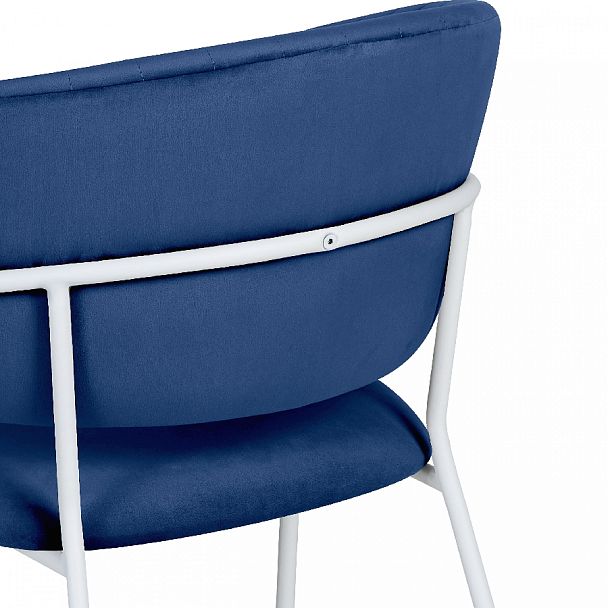 Комплект кухонных стульев Даксон синий велюр/белый, 4 шт. - Вид 10