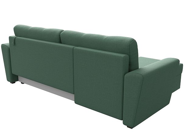 Диван угловой Амстердам Лайт левый угол Рогожка зеленый - Вид 5