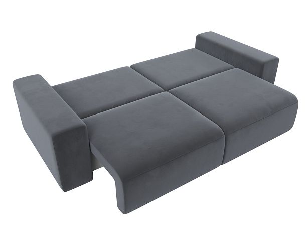 Диван прямой Лига-036 Классик Велюр серый - Вид 9