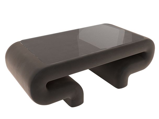 Стол Волна (полностью велюр коричневый) - Вид 5