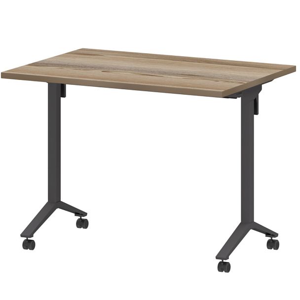 Стол мобильный складной МБ25-100.70 Дуб сафари/Антрацит 1000x700x750 Моби - Вид 1