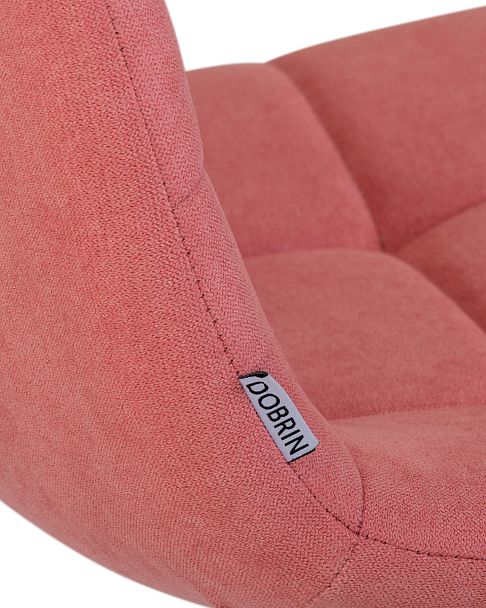 Стул обеденный DOBRIN ALEX (белые ножки, розовая ткань (UF860-05B)) - Вид 7