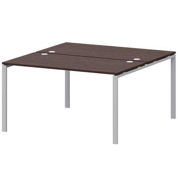 Бенч двойной на 2 рабочих места АМБ-005.60 Дуб венге/Белый 1800x1236x760 Арго-М - Вид 1