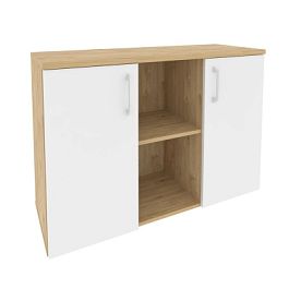 Оникс Директ Греденция O.GR-11 Тиквуд Светлый/Белый Бриллиант 1160*420*823 - Фото предпросмотра