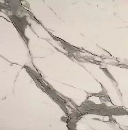 Столешница 0,3м (угол левый) мрамор белый (38мм) - Фото предпросмотра