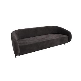 Белт Диван трёхместный BLT-3 Velvet Lux 99/Металл Черный 2210*850*730 - Фото предпросмотра