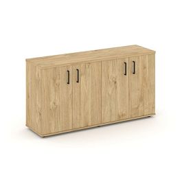 Стайл Проджект Тумба опорная/приставная SN.TOP-132 Тиквуд Светлый/Черный Ручки 1432*400*750 - Фото предпросмотра