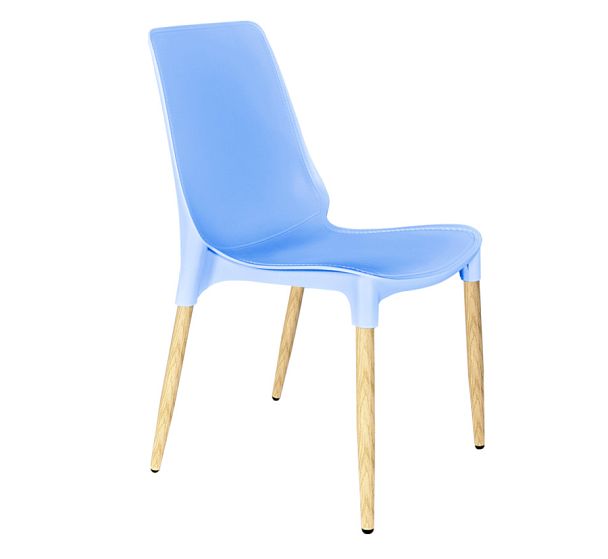 Стул Sheffilton SHT-S75-1 голубой/светлый орех - Вид 1