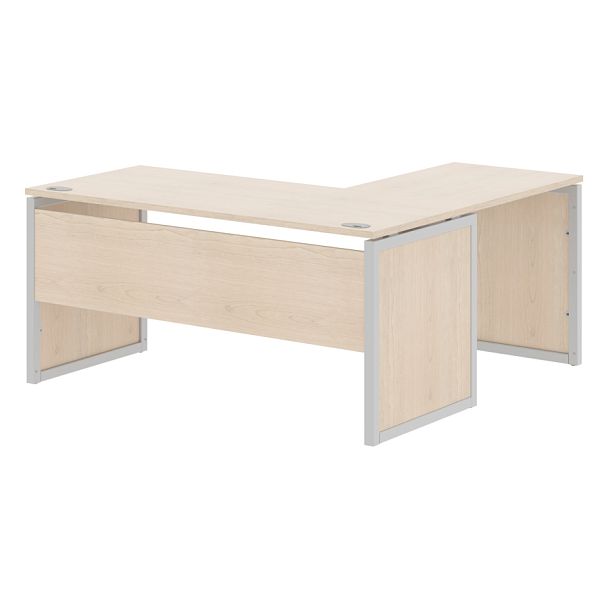 Стол угловой XQPCT 1615 Бук Тиара/Алюминий 1600х1500х750 XTEN-QP - Вид 1