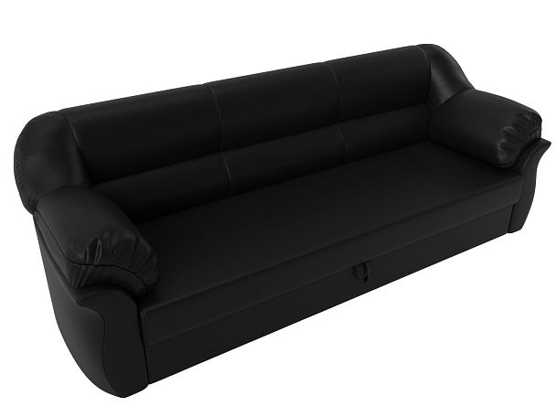 Диван прямой Карнелла (полностью экокожа черная) - Вид 5