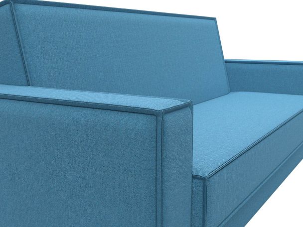 Диван-книжка Куба Рогожка голубой - Вид 4