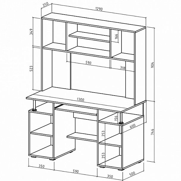 Стол компьютерный Амбер-17 - Вид 2