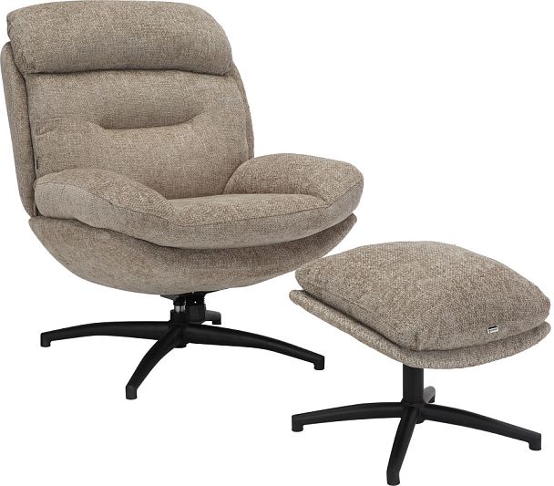 Кресло мягкое Everprof Kiwi (Киви) Ткань Бежевый - Вид 1