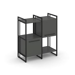 Rift Шкаф комбинированый RF.NS-005 Антрацит/Металл Черный 820*396*924 - Фото предпросмотра