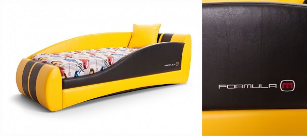 Кровать "Формула-Мини" жёлтый - Вид 1