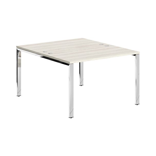 Стол 2-х местный XGWST 1214.1 Сосна Эдмонт/Нержавейка полированная 1200х1406х750 XTEN GLOSS - Вид 1