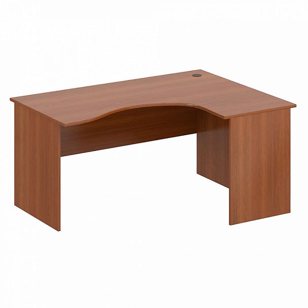 Стол эргономичный "Система-M" ПК-ССМ-СТЭ160х120П/Д-В3-35 миланский орех светлый - Вид 1