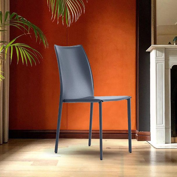 Стул Rolf, кожа антрацит - Вид 4