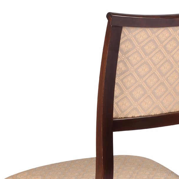 Комплект деревянных стульев с мягким сиденьем Камир Темный орех/Бежевый жаккард, 2 шт. - Вид 10