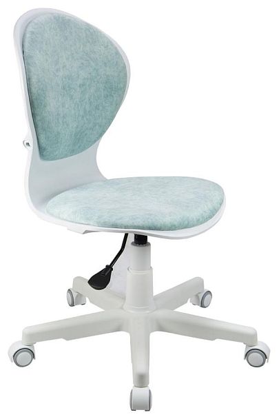 Кресло 1139 FW PL White велюр Bliss 10 голубой - Вид 2