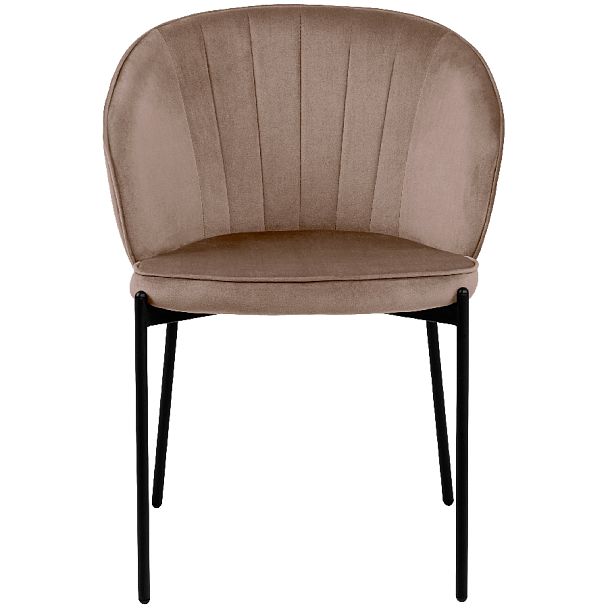 Комплект кухонных стульев Миэль латте велюр/черный, 4 шт. - Вид 2